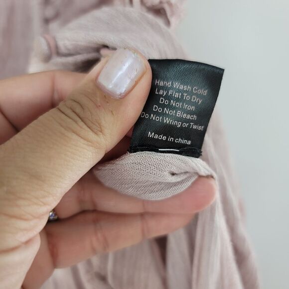 Vici dusty rose boho dress - Picture 2 of 9